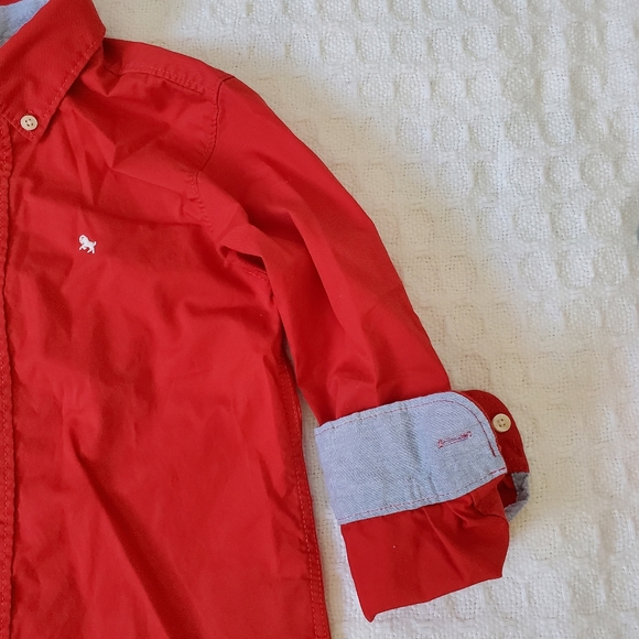 L.O.G.G. Button-Down Long Sleeves Shirt, Boys, Size US 6-7Y - Picture 6 of 8